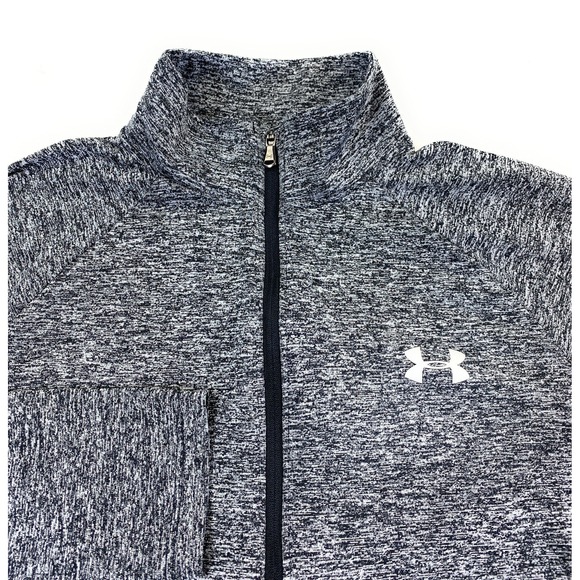 Under Armour Women's 1/2 Zip Loose HeatGear Black Mottled‎ Pullover Top Small - Picture 1 of 10